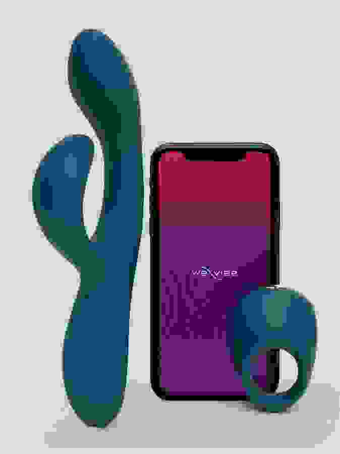 We-Vibe Date Night Special Edition App Controlled Couples Kit, Blue, hi-res